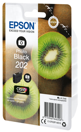 Epson Kiwi Singlepack Photo Black 202 Claria Premium Ink Epson Kiwi Singlepack Photo Black 202 Claria Premium Ink
